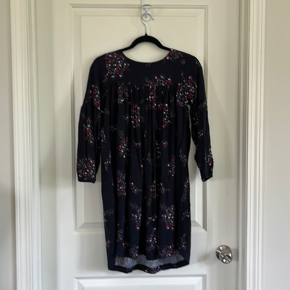 Joe Fresh navy blue floral dress size 14 (xl)